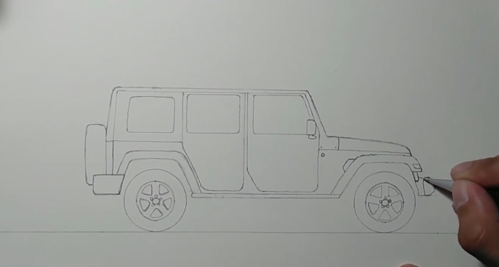 How To Draw a Jeep 
