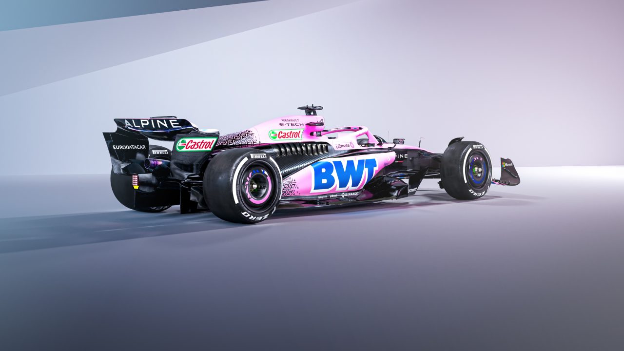 BWT Alpine F1 Team A523 alternative pink livery